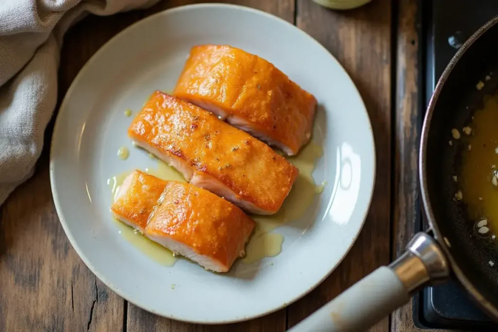 Making the Lemon Garlic Butter Sauce – Black Cod Sablefish Recipes