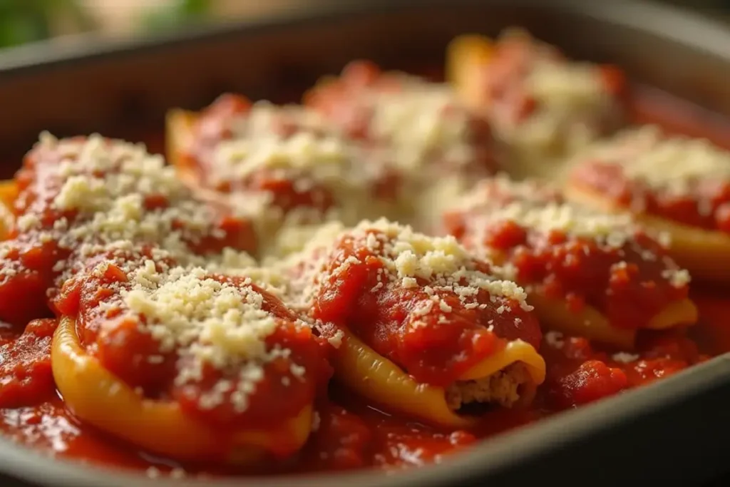 stuffed shells with meat