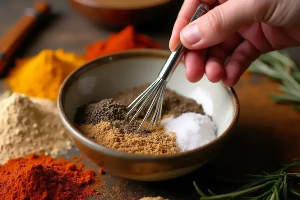 Prime rib rub recipe: seasoned roast with spice blend