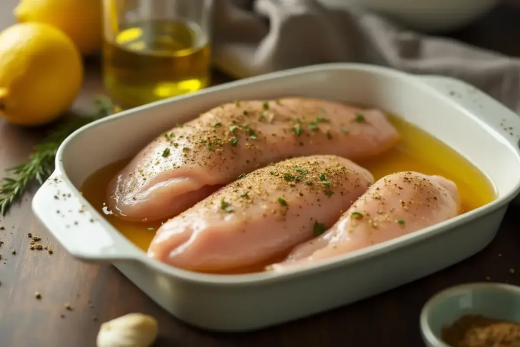 Step 1: Prepare chicken for Longhorn Parmesan Crusted Chicken Recipe