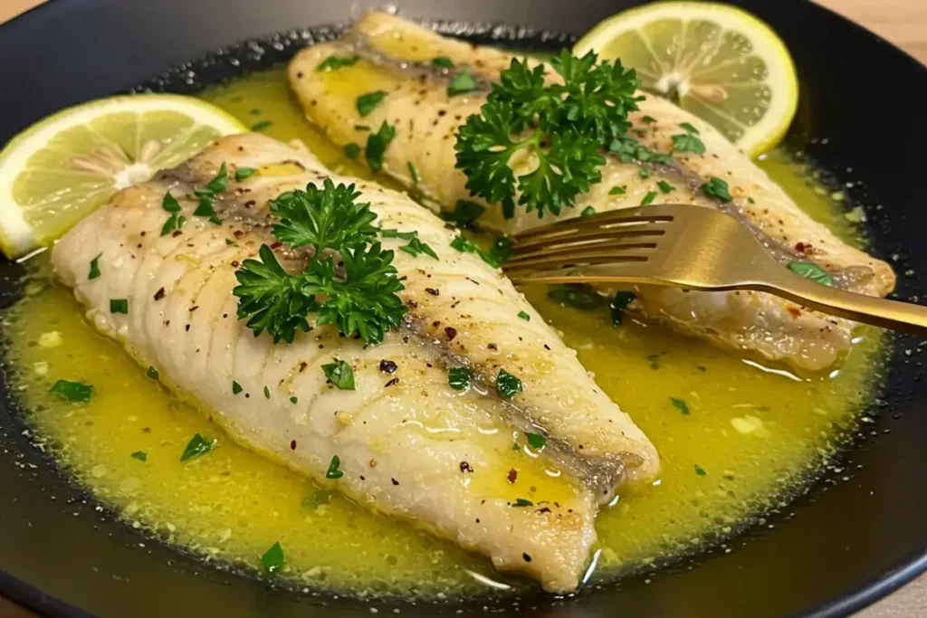 Pan-seared lingcod with brown butter lemon sauce – a delightful ling cod recipe